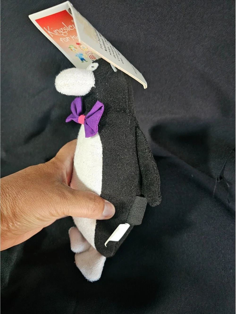 New Vintage Kingsley For Kids Penguin Wash Mitt Toy Scubby Bath Time Fun 8.5